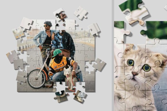 Download Jigsaw Puzzle Mockup - Mockup Collection
