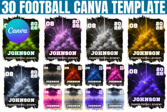Download 30 Football Canva Editable Template - Canva editable Collection
