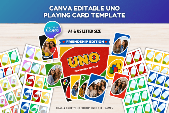 Download UNO Game Card Canva Editable Template - Canva editable Collection