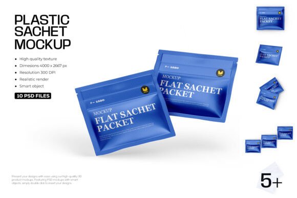 Download Flat Sachet Mockup - Mockup Collection