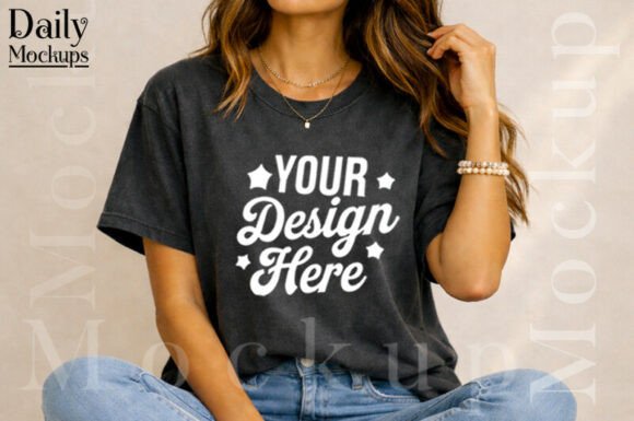 Download Vintage Washed Oversized T-Shirt Mockup - Mockup Collection
