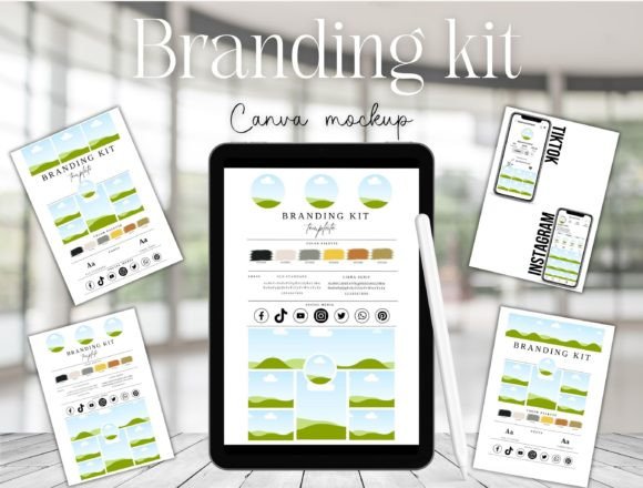 Download Branding Kit Mockup ,social Media Mockup - Mockup Collection