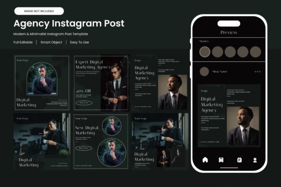 Download Agency Instagram Feed Design Bundel - Feed design Collection
