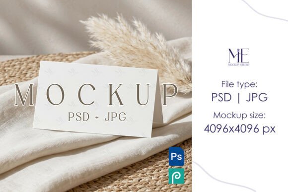 Download Place Card Mockup, Wedding Name Card PSD - Mockup Collection