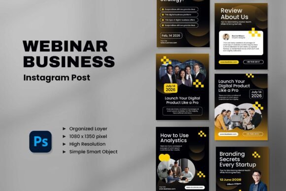 Download Webinar Business Instagram Post - Business instagram post Collection