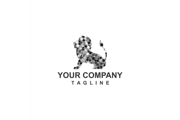 Download Digital Black Grey Dot Lion King Company - Company Collection